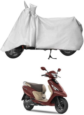 Deltakart Two Wheeler Cover for TVS(Zest, Silver)