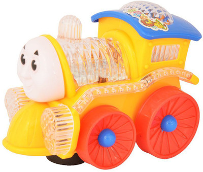 

HickoryDickoryBox Funny Loco Train| Bump & Go with Flashing Top Light| Musical Train Engine Toy for kids |Toddlers with 4D light and sound, Projector Light and Real Engine Sound(Multicolor)