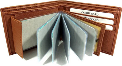 

SHAR Men Tan Artificial Leather Wallet(9 Card Slots)