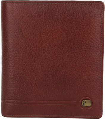 

K London Men Casual, Formal Brown Genuine Leather, Fabric Wallet(10 Card Slots)