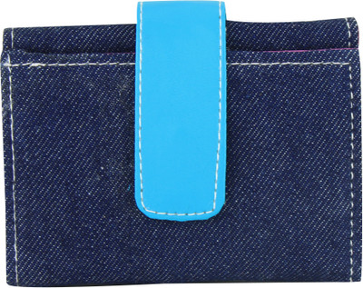 

EMOSHA Women Blue Denim Wallet(6 Card Slots)