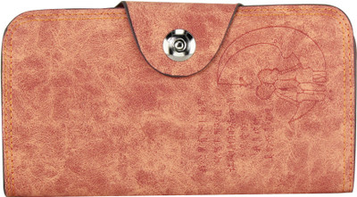 

Upshot Women Tan Artificial Leather Wallet(3 Card Slots)