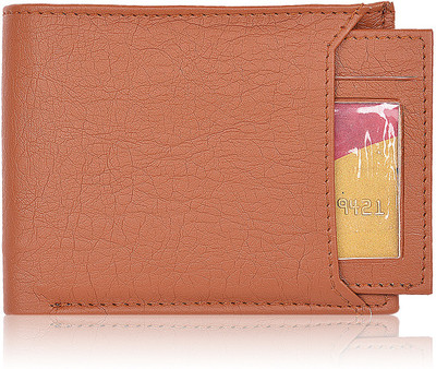 

Bizarre Kraftz Men Tan Artificial Leather Wallet(7 Card Slots)