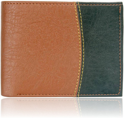 

Accezory Men Tan Artificial Leather Wallet(5 Card Slots), Tan;black