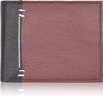 

Bizarre Kraftz Men Black Artificial Leather Wallet(3 Card Slots), Black-brown