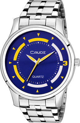

Crude rg2010 stainless steel case blue dial metalic finish model all occasion perfect Watch - For Men