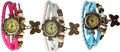 

OpenDeal Stylish Leather Butterfly New Fashion BD0073 Watch - For Women