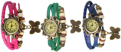 

OpenDeal Stylish Leather Butterfly New Fashion BD0055 Watch - For Women