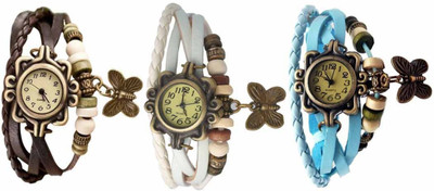 

OpenDeal Stylish Leather Butterfly New Fashion BD0129 Watch - For Women