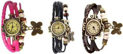 

OpenDeal Stylish Leather Butterfly New Fashion BD0065 Watch - For Women