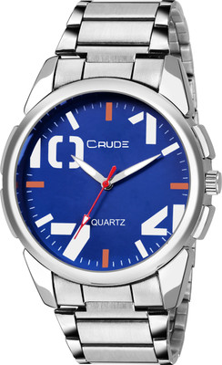 

Crude rg2006 blue dial steel case braclete look steel chain all occasion perfect Watch - For Men