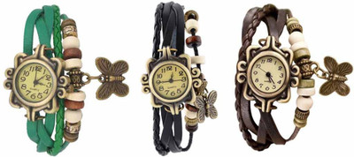 

OpenDeal Stylish Leather Butterfly New Fashion BD0101 Watch - For Women