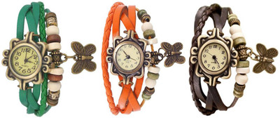

OpenDeal Stylish Leather Butterfly New Fashion BD0097 Watch - For Women