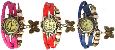 

OpenDeal Stylish Leather Butterfly New Fashion BD0049 Watch - For Women