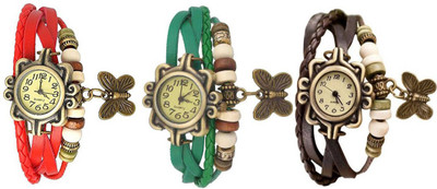 

OpenDeal Stylish Leather Butterfly New Fashion BD0077 Watch - For Women