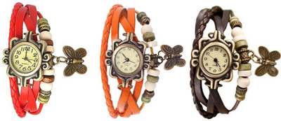 

OpenDeal Stylish Leather Butterfly New Fashion BD0082 Watch - For Women