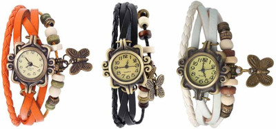 OpenDeal Stylish Leather Butterfly New Fashion BD0112 Watch - For Women