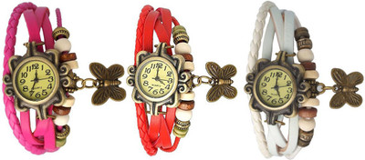 

OpenDeal Stylish Leather Butterfly New Fashion BD0051 Watch - For Women