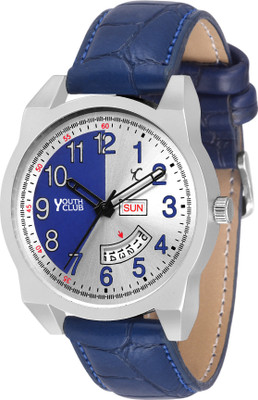 

Youth Club DD-410BLU NEW DOUBLE SHADE DAY AND DATE DIAL Watch - For Boys