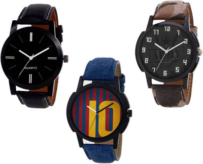 

LEBENSZEIT New Arrival Stylish Set Of Three Combo Watch For Men & Women Watch - For Boys