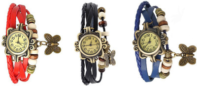 

OpenDeal Stylish Leather Butterfly New Fashion BD0085 Watch - For Women