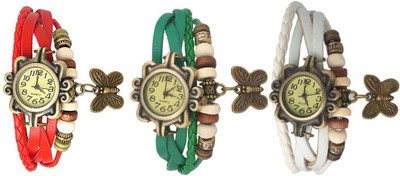 

OpenDeal Stylish Leather Butterfly New Fashion BD0078 Watch - For Women