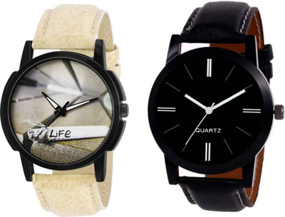 

LEBENSZEIT New Professional Stylish Set Of Two For Mens fashion Watch - For Boys