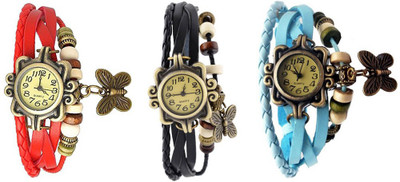 

OpenDeal Stylish Leather Butterfly New Fashion BD0088 Watch - For Women