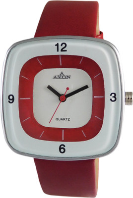 

A Avon Premium White_Red Stylish Watch - For Girls