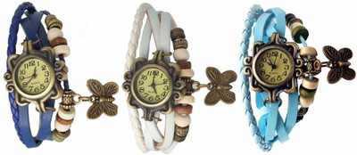 

OpenDeal Stylish Leather Butterfly New Fashion BD0128 Watch - For Women