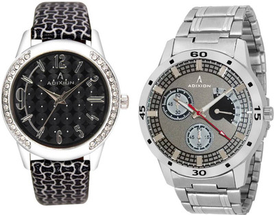 

ADIXION 9406SL01COM 9519SMA2 New Combo Stainless Steel Series Youth Wrist Watch Watch - For Men & Women