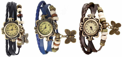 

OpenDeal Stylish Leather Butterfly New Fashion BD0120 Watch - For Women