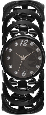 Rage Enterprise New Stylish Black Designer Fancy Bracelet Look Boys & Girls Watch - For Men & Women