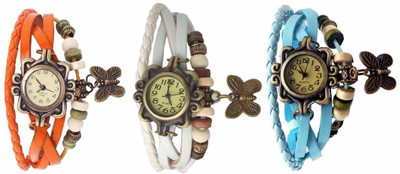

OpenDeal Stylish Leather Butterfly New Fashion BD0119 Watch - For Women