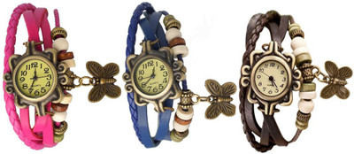 

OpenDeal Stylish Leather Butterfly New Fashion BD0068 Watch - For Women