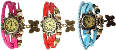 

OpenDeal Stylish Leather Butterfly New Fashion BD0052 Watch - For Women