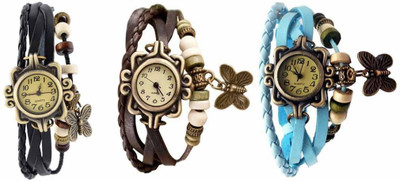 

OpenDeal Stylish Leather Butterfly New Fashion BD0124 Watch - For Women