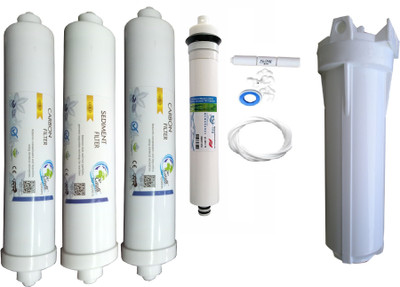 

Earth Ro System 1 Year one hitech membrane with Inline set Solid Filter Cartridge(0.01, Pack of 9)