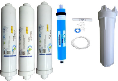 

Earth Ro System 1 Year CSM membrane with Inline set Solid Filter Cartridge(0.01, Pack of 9)