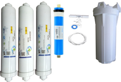 

Earth Ro System 1 Year Vontron membrane with Inline set Solid Filter Cartridge(0.01, Pack of 9)