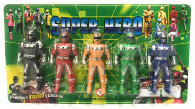 

piggie Power Rangers Action Figures Toy Set(Multicolor)