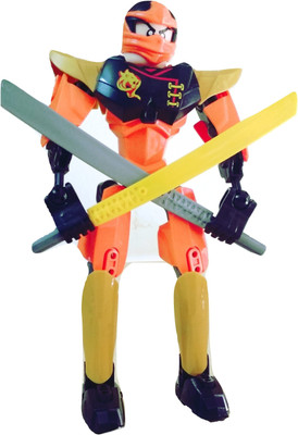 

ClueSteps Action Figure Protector Ninja for your Kids(Orange)