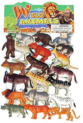 

piggie set of wild animals 20 pcs(Multicolor)