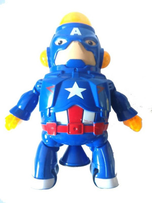 

gunvaan Captain America Dancing Robot (Blue)(Blue)