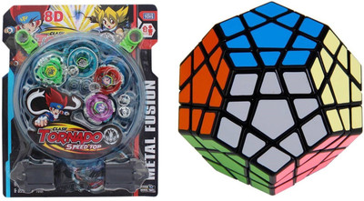 

Civil 4pcs Stadium Beyblade With Pentagon Puzzle-Combo(Pack of Two)(Multicolor)