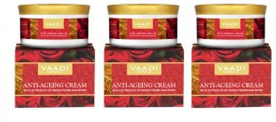 

vaadi Anti Ageing Cream with extracts of Almonds, Wheatgerm and Rose 150gX3 PACK(150 g)