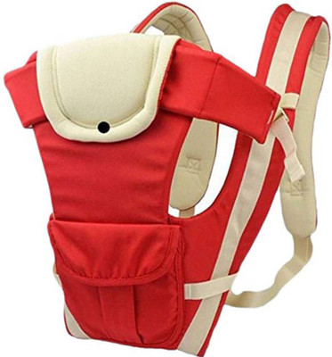 

Mummamia Close To Me Baby Carrier with Neck Support - Cotton Mesh Baby Carrier(Red, Front Carry facing in)