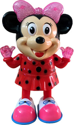 

ClueSteps Baby Rattle Minnie Mouse Music Dance Let's Play Together with this Musical and Dancing Minnie Mouse Rattle(Red, Multicolor)
