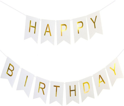 

AMFIN Happy Birthday Banner For Birthday Party/ birthday party decoration Banner(10 ft, Pack of 1)