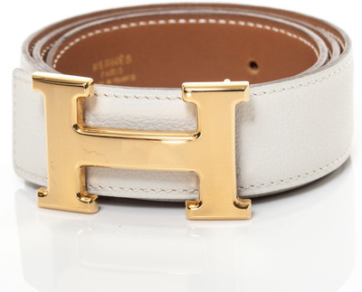 

ASF Men Casual, Party, Evening White Genuine Leather Belt